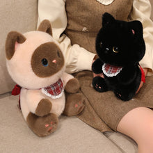 Load image into Gallery viewer, Cute Calico Cat Soft Toy - Ribbon Bow Lace Bib-14