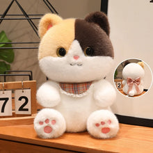 Load image into Gallery viewer, Cute Calico Cat Soft Toy - Ribbon Bow Lace Bib-san hua-40cm-1