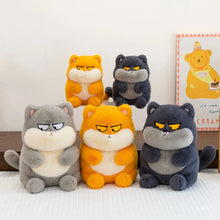 Load image into Gallery viewer, Cute Grumpy Cat Stuffed Animal Plush Toys - Orange, Grey and Black-3