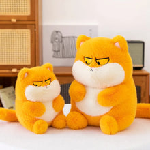 Load image into Gallery viewer, Cute Grumpy Cat Stuffed Animal Plush Toys - Orange, Grey and Black-4