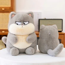 Load image into Gallery viewer, Cute Grumpy Cat Stuffed Animal Plush Toys - Orange, Grey and Black-6