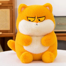 Load image into Gallery viewer, Cute Grumpy Cat Stuffed Animal Plush Toys - Orange, Grey and Black-Yellow-35cm-10