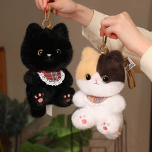 Load image into Gallery viewer, Cute Siamese Cat Bag Charm - Ribbon Bow Lace Bib-7