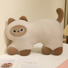 Load image into Gallery viewer, Cute Siamese Cat Pillow and Plush Toy - Dreamy Wide-Eyed Cutie-13