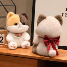 Load image into Gallery viewer, Cute Siamese Cat Soft Toy - Ribbon Bow Lace Bib-6