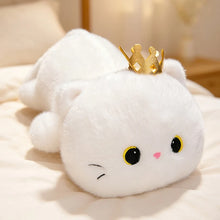 Load image into Gallery viewer, Cute White Cat Stuffed Animal - Little Royal Cutie-Stuffed Animals-Cats,Stuffed Animal,White Cat-Medium: 15.5" (40 cm)-1