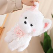 Cutest Baby Bib White Chihuahua Stuffed Animal Plush Toys-Stuffed Animals-Chihuahua, Home Decor, Stuffed Animal-12