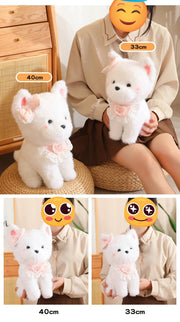Cutest Baby Bib White Chihuahua Stuffed Animal Plush Toys-Stuffed Animals-Chihuahua, Home Decor, Stuffed Animal-21