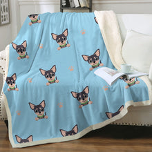 Load image into Gallery viewer, Cutest Black and Tan Chihuahua Love Soft Warm Fleece Blanket - 4 Colors-Blanket-Blankets, Chihuahua, Home Decor-13