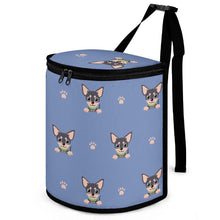 Load image into Gallery viewer, Cutest Black and Tan Chihuahua Multipurpose Car Storage Bag - 5 Colors-Car Accessories-Bags, Car Accessories, Chihuahua-Cornflower Blue-13