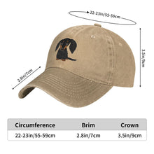 Load image into Gallery viewer, Cutest Black and Tan Dachshund Baseball Caps - 7 Colors-Accessories-Accessories, Baseball Caps, Dachshund, Dog Dad Gifts, Dog Mom Gifts-11