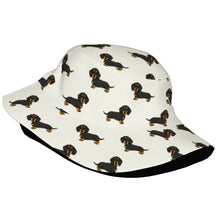 Load image into Gallery viewer, Cutest Black and Tan Dachshund Bucket Hat-Hats &amp; Caps-Accessories,Dachshund,Dog Dad Gifts,Dog Mom Gifts,Hats-2