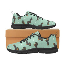 Load image into Gallery viewer, Cutest Black and Tan Dachshund Women&#39;s Breathable Sneakers-Footwear-Dachshund, Dog Mom Gifts, Shoes-7