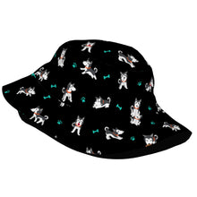 Load image into Gallery viewer, Cutest Black and White Husky Love Bucket Hat-Hats &amp; Caps-2