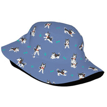 Load image into Gallery viewer, Cutest Black and White Husky Love Bucket Hat-Hats &amp; Caps-34