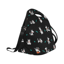 Load image into Gallery viewer, Cutest Black and White Husky Love Neoprene Lunch Bag-14