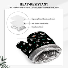 Load image into Gallery viewer, Cutest Black and White Husky Oven Mitts and Pot Holder Set-Kitchen Decor-Accessories,Dog Mom Gifts,Siberian Husky-12