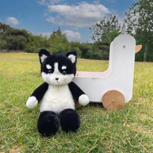 Load image into Gallery viewer, Cutest Black and White Husky Stuffed Animal Plush Toy-2