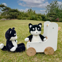 Load image into Gallery viewer, Cutest Black and White Husky Stuffed Animal Plush Toy-3