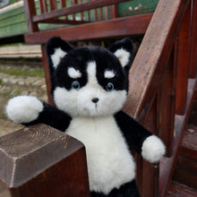 Load image into Gallery viewer, Cutest Black and White Husky Stuffed Animal Plush Toy-5