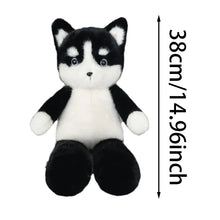 Load image into Gallery viewer, Cutest Black and White Husky Stuffed Animal Plush Toy-6