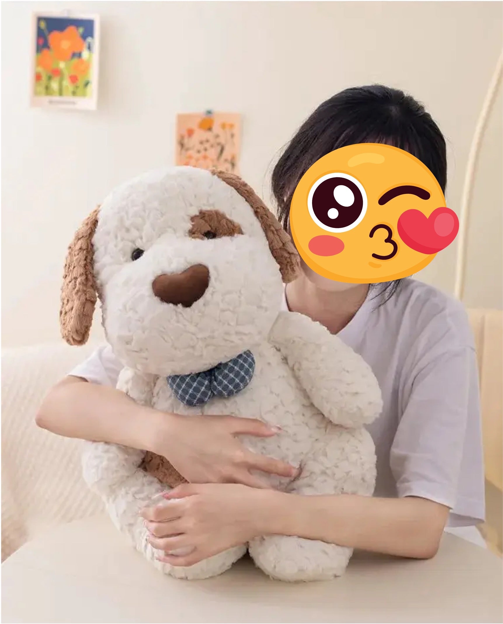 Cutest Brown And White Pit Bull Stuffed Animal Plush Toys