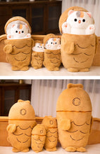 Load image into Gallery viewer, Cutest Calico Cat in a Fish Soft Plush Toy-3