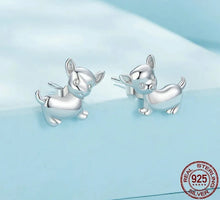 Load image into Gallery viewer, Cutest Chihuahua Love Silver Stud Earrings-Dog Themed Jewellery-Chihuahua, Earrings, Jewellery-CQE1620-4