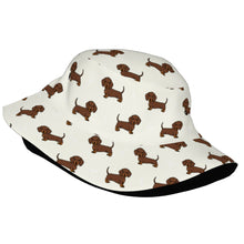 Load image into Gallery viewer, Cutest Chocolate Dachshund Bucket Hat-Hats &amp; Caps-Accessories,Dachshund,Dog Dad Gifts,Dog Mom Gifts,Hats-2