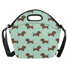 Load image into Gallery viewer, Cutest Chocolate Dachshund Neoprene Lunch Bag-Accessories-Accessories,Bags,Dachshund,Dog Dad Gifts,Dog Mom Gifts,Lunch Bags-16