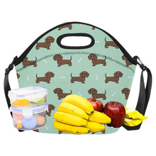 Load image into Gallery viewer, Cutest Chocolate Dachshund Neoprene Lunch Bag-Accessories-Accessories,Bags,Dachshund,Dog Dad Gifts,Dog Mom Gifts,Lunch Bags-18