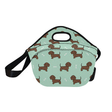 Load image into Gallery viewer, Cutest Chocolate Dachshund Neoprene Lunch Bag-Accessories-Accessories,Bags,Dachshund,Dog Dad Gifts,Dog Mom Gifts,Lunch Bags-20