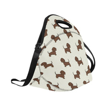 Load image into Gallery viewer, Cutest Chocolate Dachshund Neoprene Lunch Bag-Accessories-Accessories,Bags,Dachshund,Dog Dad Gifts,Dog Mom Gifts,Lunch Bags-2