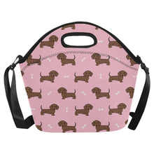 Load image into Gallery viewer, Cutest Chocolate Dachshund Neoprene Lunch Bag-Accessories-Accessories,Bags,Dachshund,Dog Dad Gifts,Dog Mom Gifts,Lunch Bags-7