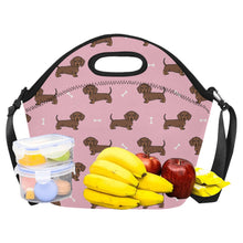 Load image into Gallery viewer, Cutest Chocolate Dachshund Neoprene Lunch Bag-Accessories-Accessories,Bags,Dachshund,Dog Dad Gifts,Dog Mom Gifts,Lunch Bags-9