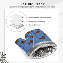 Load image into Gallery viewer, Cutest Chocolate Dachshund Oven Mitts and Pot Holder Set-Kitchen Decor-4