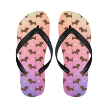 Load image into Gallery viewer, Cutest Chocolate Dachshund Unisex Slippers - 7 Gradients-13
