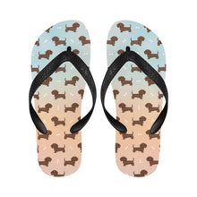 Load image into Gallery viewer, Cutest Chocolate Dachshund Unisex Slippers - 7 Gradients-14