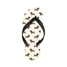 Load image into Gallery viewer, Cutest Chocolate Dachshund Unisex Slippers - 7 Gradients-Ivory-S-23