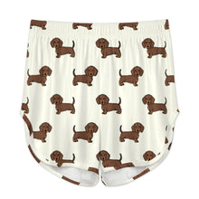 Load image into Gallery viewer, Cutest Chocolate Dachshund Women's Cami and Shorts Pajama Set-Apparel-Apparel,Dachshund,Dog Mom Gifts,Pajamas-12