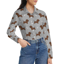 Load image into Gallery viewer, Cutest Chocolate Dachshund Women&#39;s Shirt-20