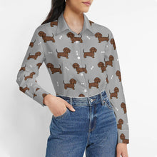 Load image into Gallery viewer, Cutest Chocolate Dachshund Women&#39;s Shirt-22