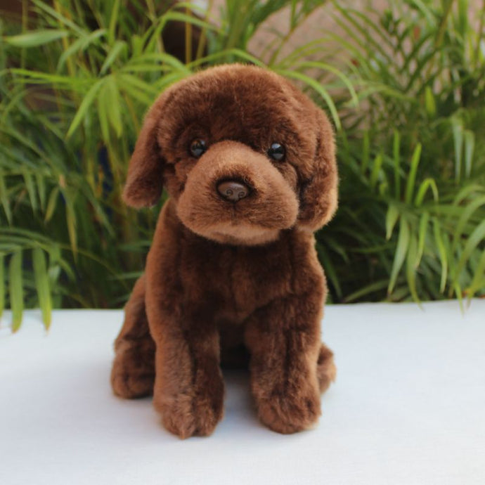 Cutest Chocolate Labrador Love Stuffed Animal Plush Toy-Stuffed Animals-Chocolate Labrador, Home Decor, Labrador, Stuffed Animal-1
