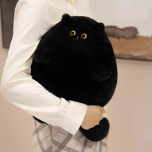 Load image into Gallery viewer, Cutest Chonky Fat Black Cat Plush Toy-5