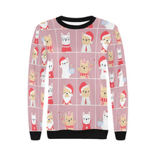 Load image into Gallery viewer, Cutest Christmas Frenchies Love Women&#39;s Sweatshirt-Apparel-Apparel, French Bulldog, Sweatshirt-3