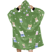 Load image into Gallery viewer, Cutest College Frenchies Love Blanket Hoodie for Women - 4 Colors-Apparel-Apparel, Blankets, French Bulldog-6