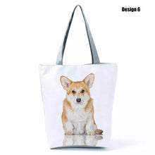 Load image into Gallery viewer, Image of corgi tote bag in design 6