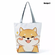 Load image into Gallery viewer, Image of corgi tote bag in design 3