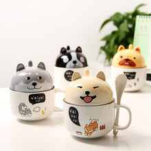 Load image into Gallery viewer, Cutest Dual Use Husky Love Ceramic Coffee Mug-Mug-Dogs, Mugs, Siberian Husky-2