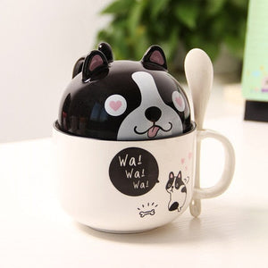 Cutest Dual Use Husky Love Ceramic Coffee Mug-Mug-Dogs, Mugs, Siberian Husky-Boston Terrier-350ml-3